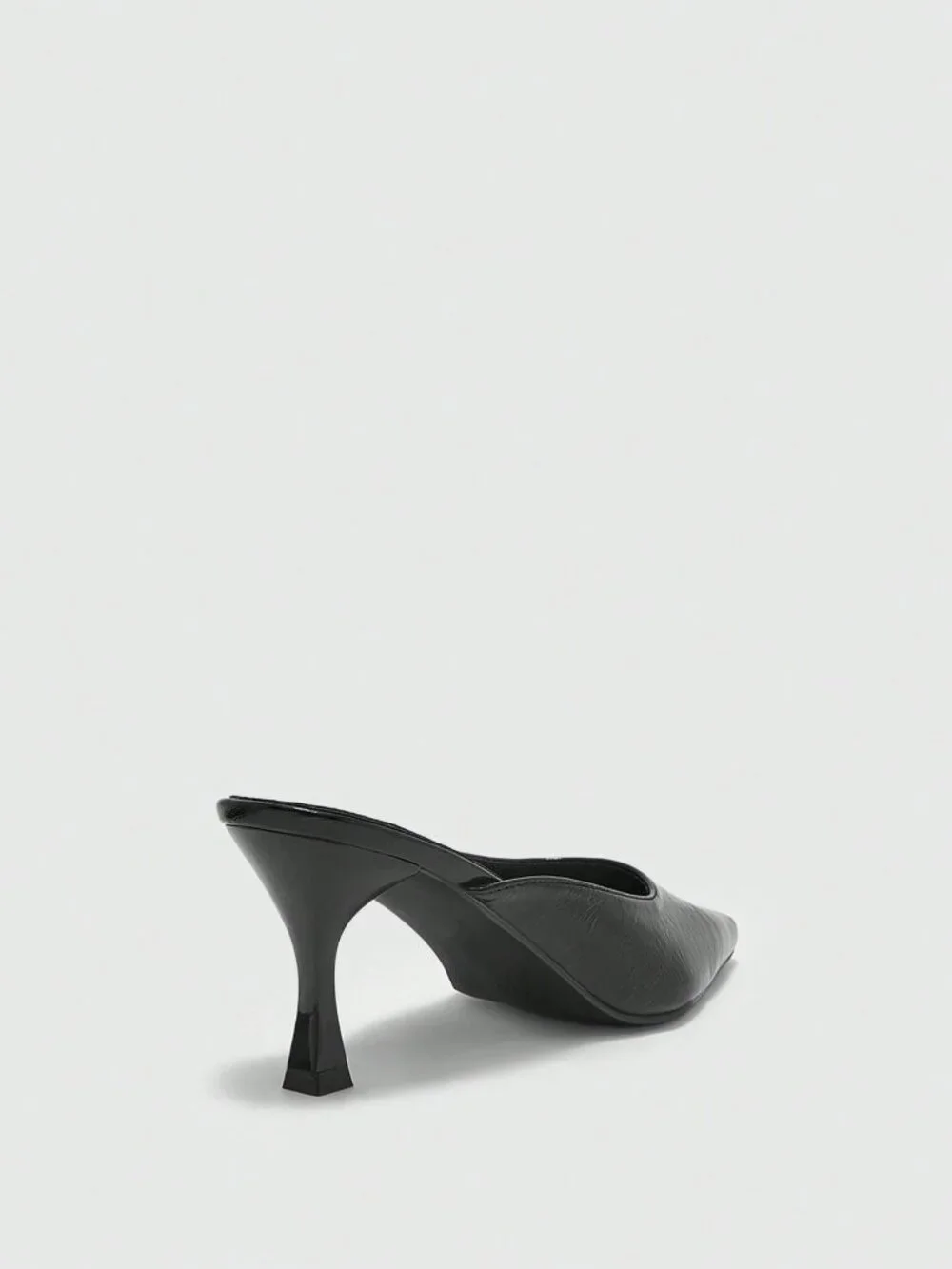 Black Casual Women's Plain Stiletto Heel Court Pumps
